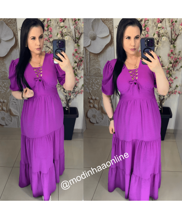 Vestido Margarida Fúcsia